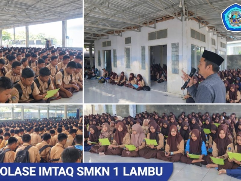 SMKN 1 Lambu Gelar Kegiatan Imtaq Jumat: Yasinan dan Ceramah Keutamaan Ilmu