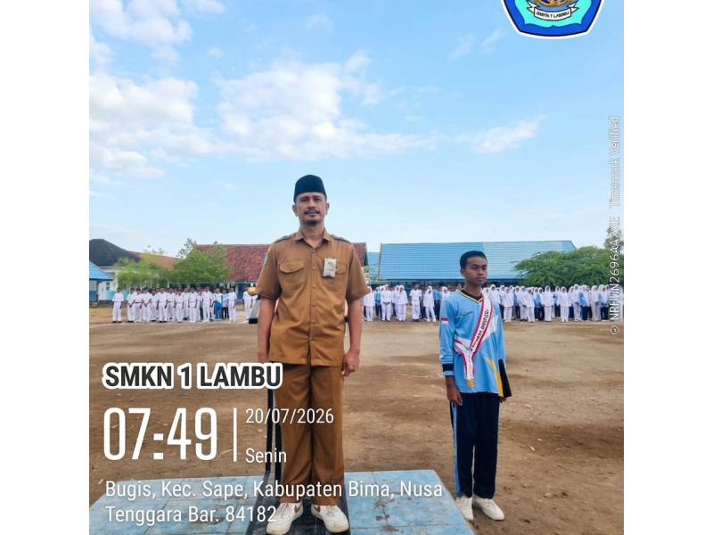 Gelar Upacara Rutin Senin 20 Juli 2026 dengan Thema Menghargai Merah Putih